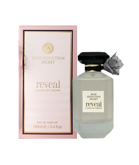 Rose Seduction Secret Reveal Cloud of Cream 100ml Fragrance World - Perfume para Mujer