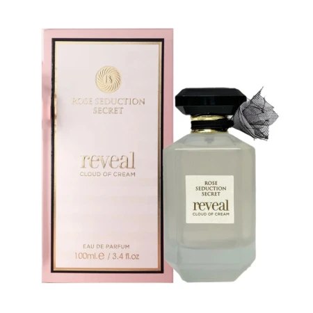 Rose Seduction Secret Reveal Cloud of Cream 100ml Fragrance World - Perfume para Mulher