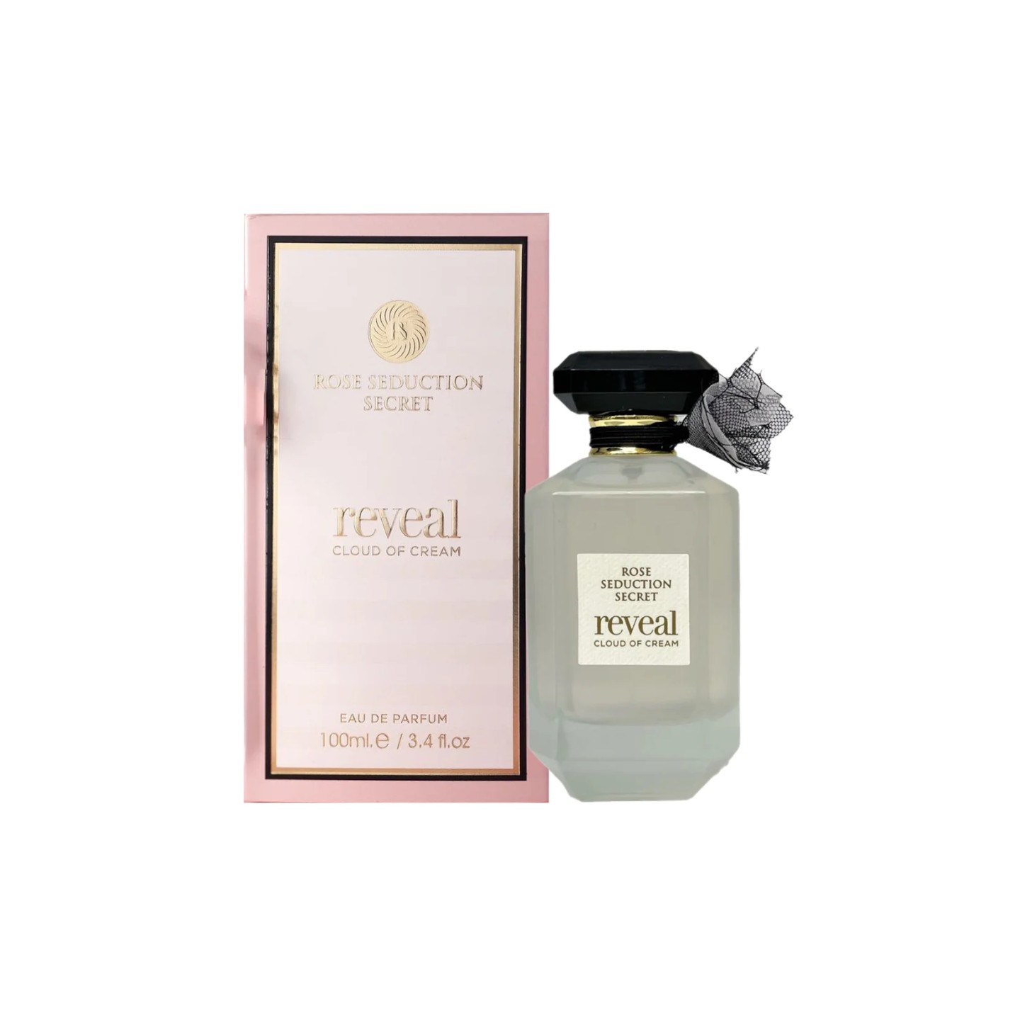 Rose Seduction Secret Reveal Cloud of Cream 100ml Fragrance World - Perfume para Mulher