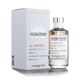 Frasco de perfume Olfactory Bonfire Fragrance World 100ml