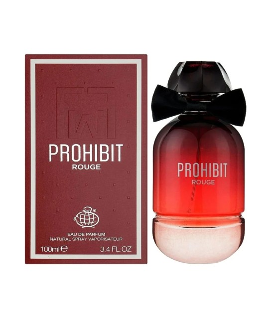 Prohibit Rouge 100ml Fragrance World - Perfume para Mujer