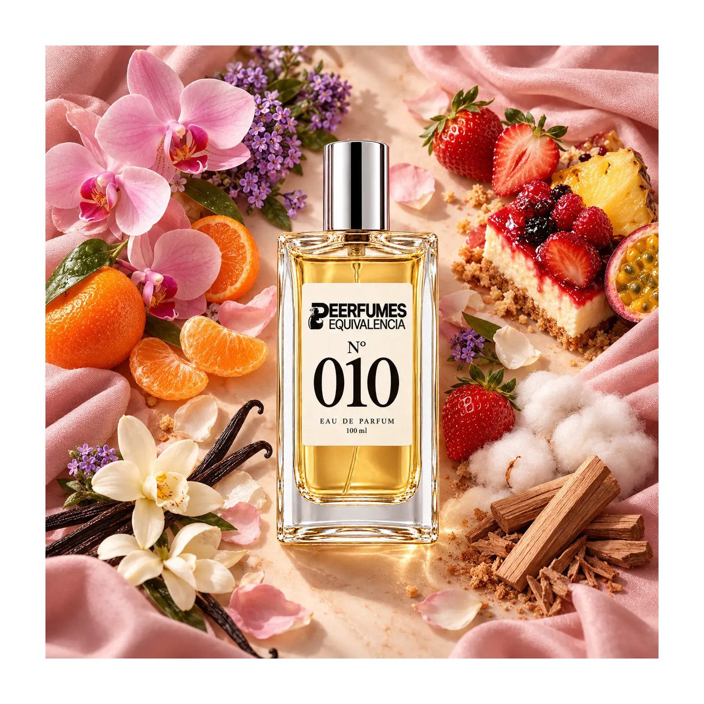Frasco de Nº 010 de Perfumes Equivalencia, Eau de Parfum para mujer de 100 ml