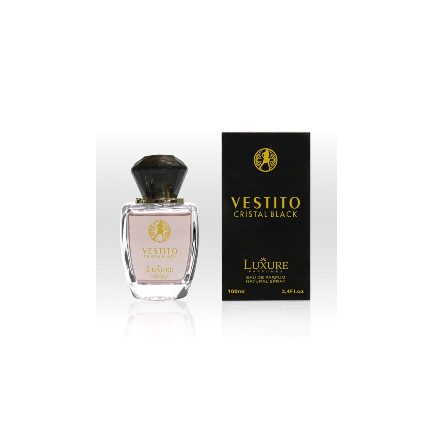 Vestito Cristal Black 100ml Luxure - Perfume para mujer