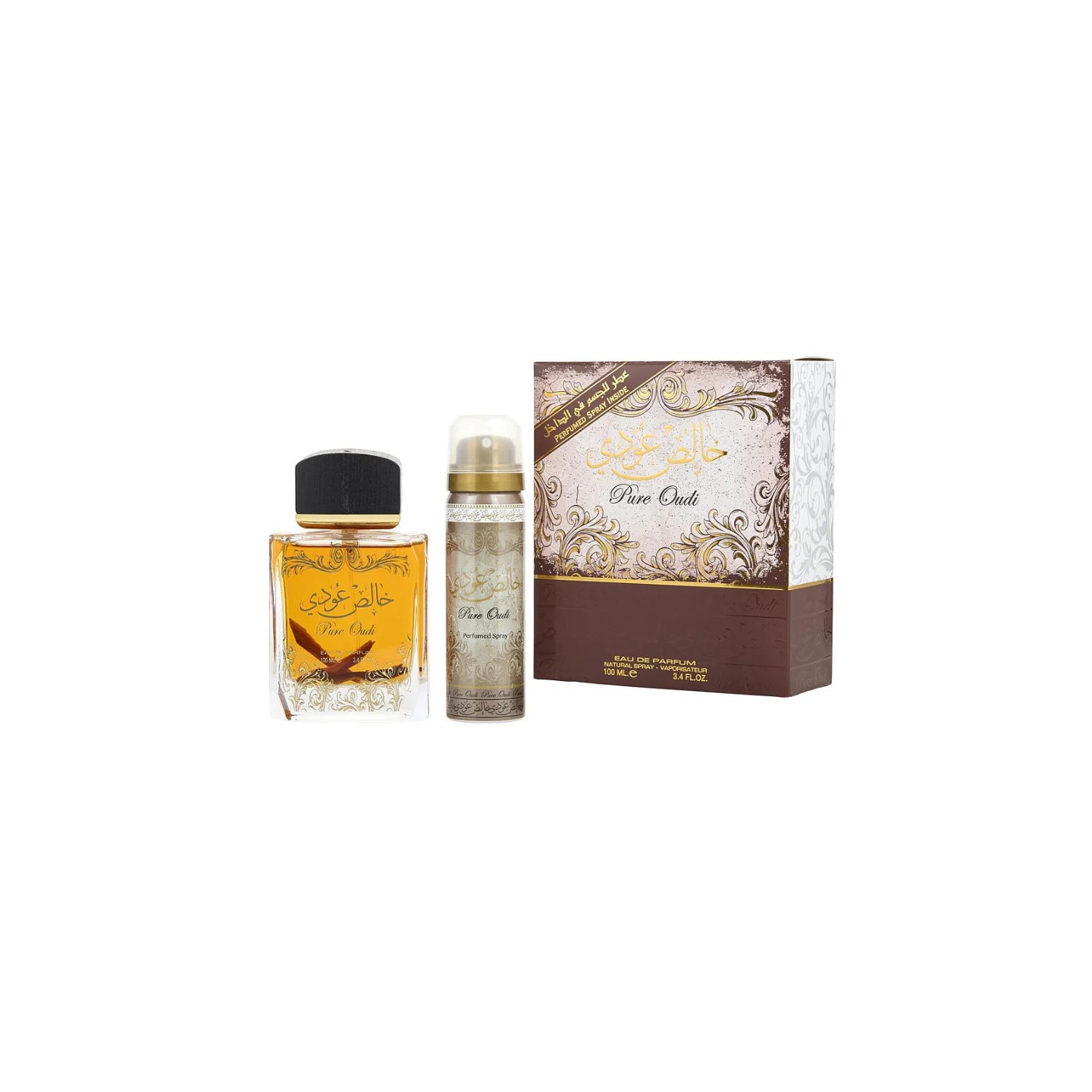 Pure Oudi 100ml + Desodorante 50ml Lattafa - Perfume Unisex