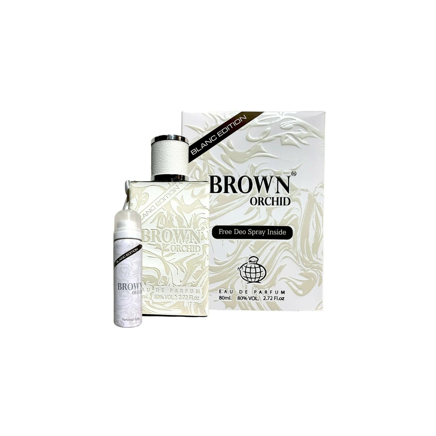 Brown Orchid Blanc Edition 80ml + Desodorante 50ml Fragrance World - Perfume Unisex