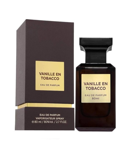 Vanille en Tabacco 80 ml Fragrance World - Perfume Unisex