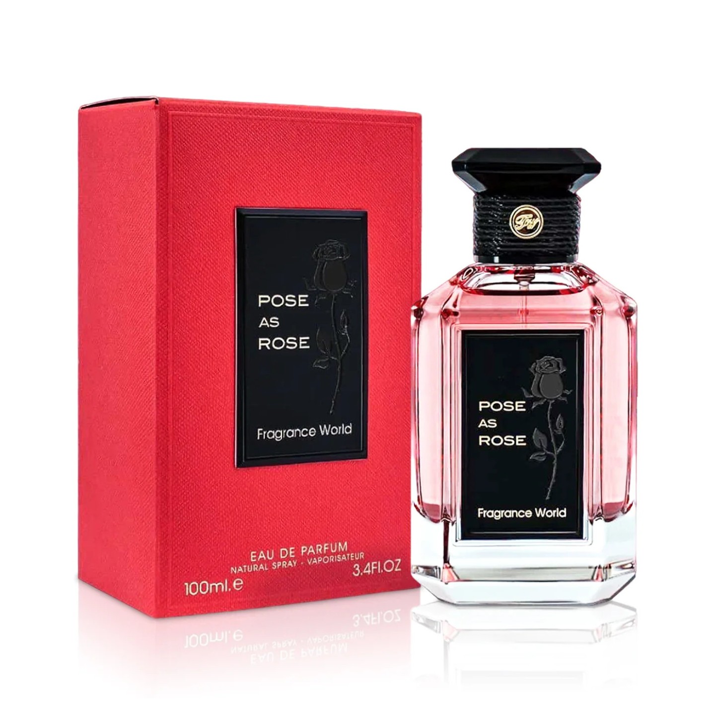 Pose as Rose 100 ml Fragrance World - Perfume para Mulher