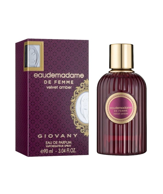 Eaudemadame Velvet Amber 100ml Fragrance World - Perfume para mulheres