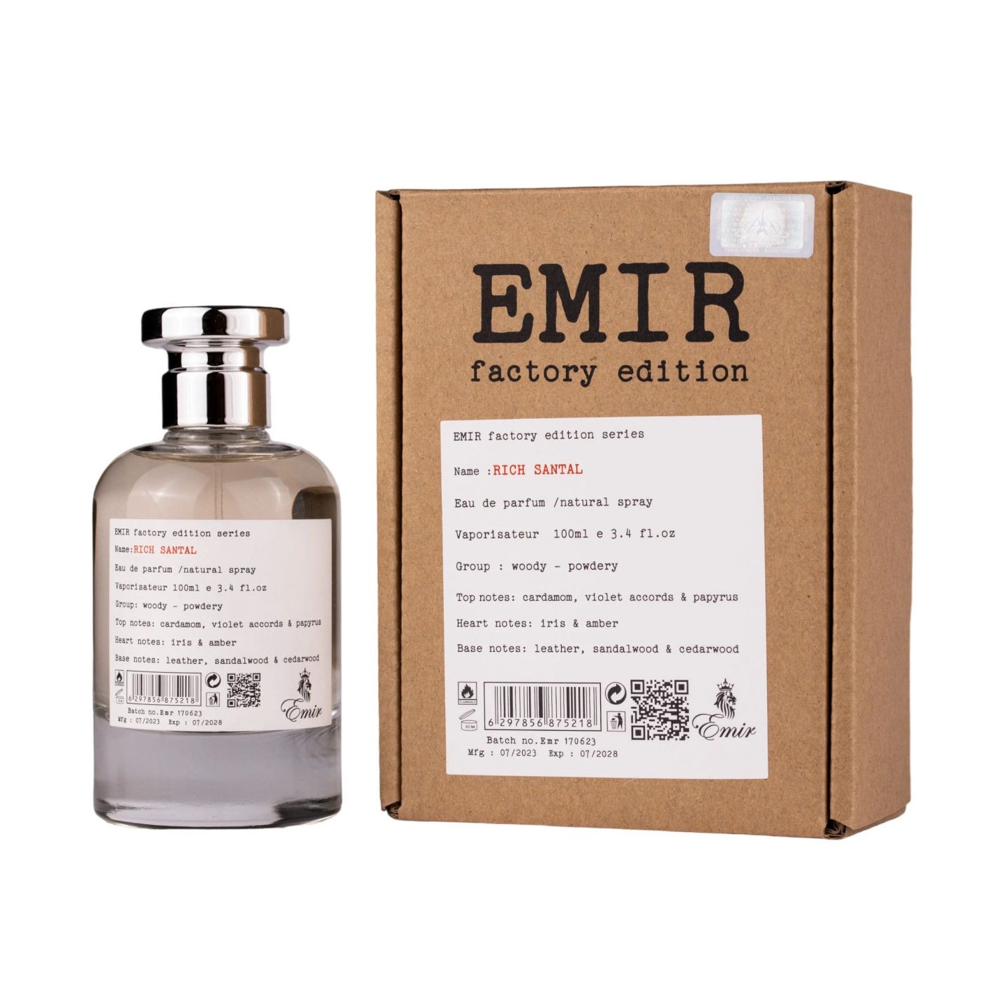 Rich Santal 100ml Emir - Perfume Unissexo
