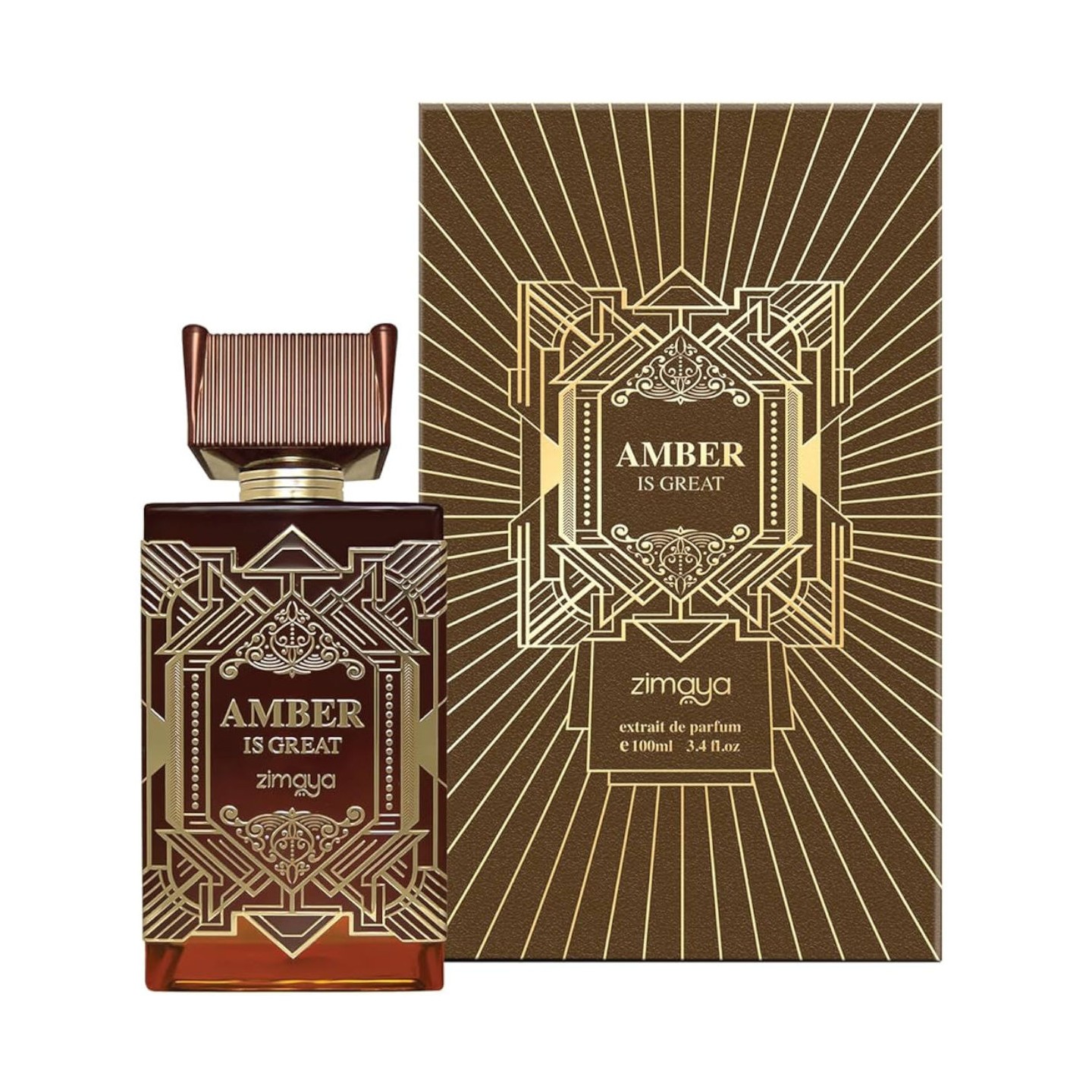 Amber is Great 100ml Zimaya - Extrato de perfume unissexo